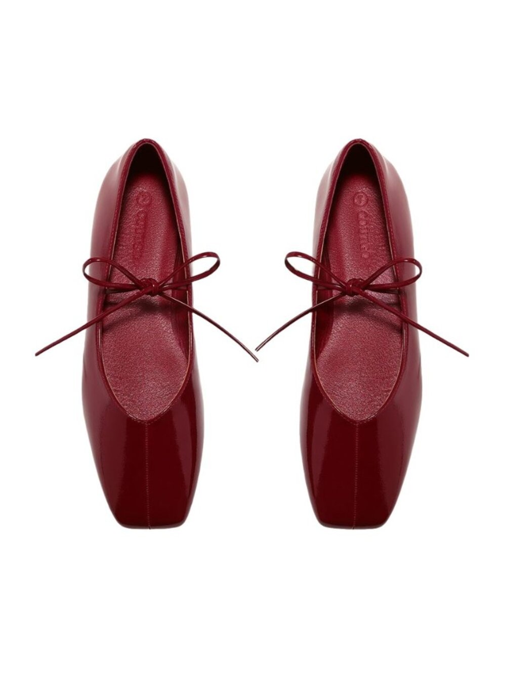 Womens Mary Jane Flats Lace Up Square Toe Ballet Ballerina Flats Slip On